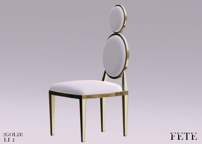 FETE- Demure Dining Chair (Gold)