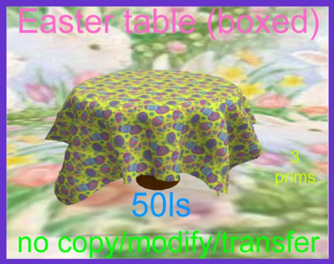 easter table(boxed)