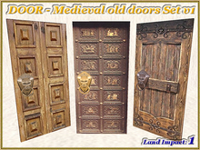 !!!FOR CREATORS!!! DOOR - Medieval old doors Set v1 (1 LI) (Full perm)