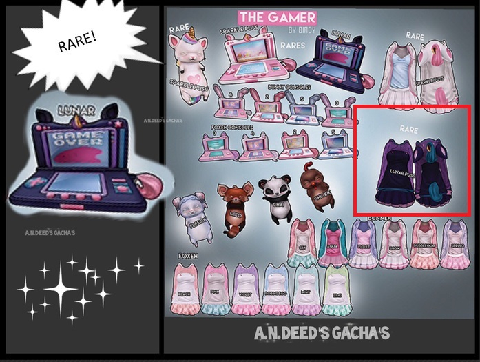 Foxes - The Gamer - Lunar Puss - RARE