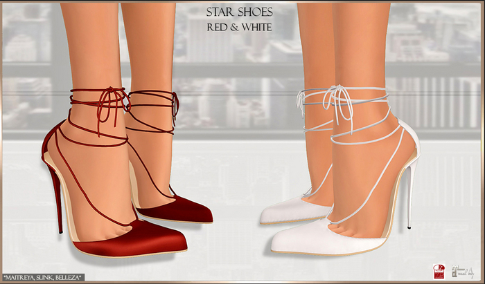 SAS - Star Red & White Shoes (MB) 