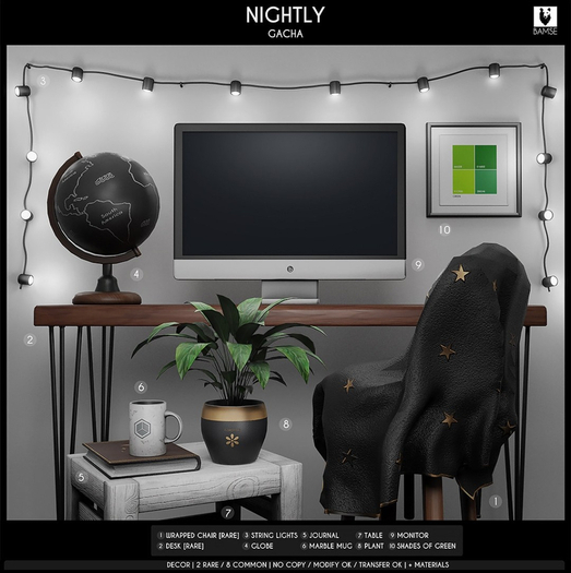 6. BAMSE : Nightly - Marble Mug