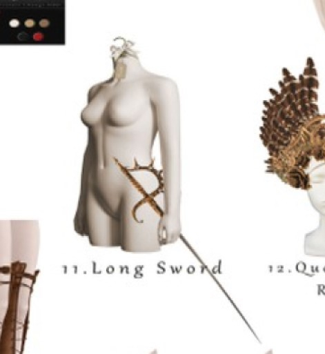 =Zenith=Wood Elf Ranger Long Sword - Gold