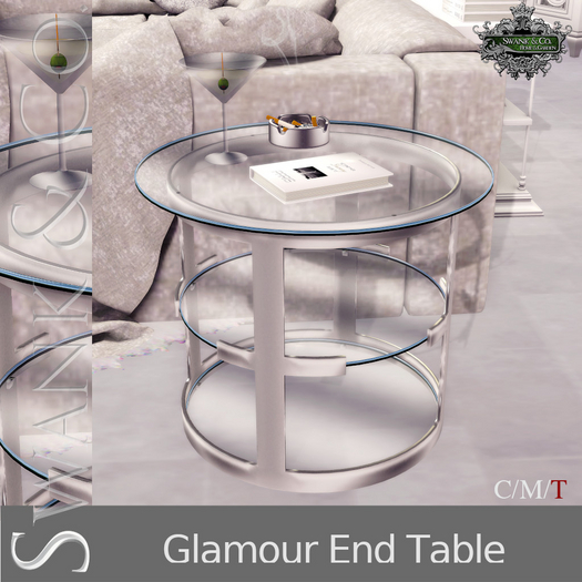 Swank & Co. Glamour Side End Table 