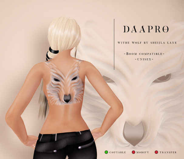 DAAPRO Tattoo_Wolf_back