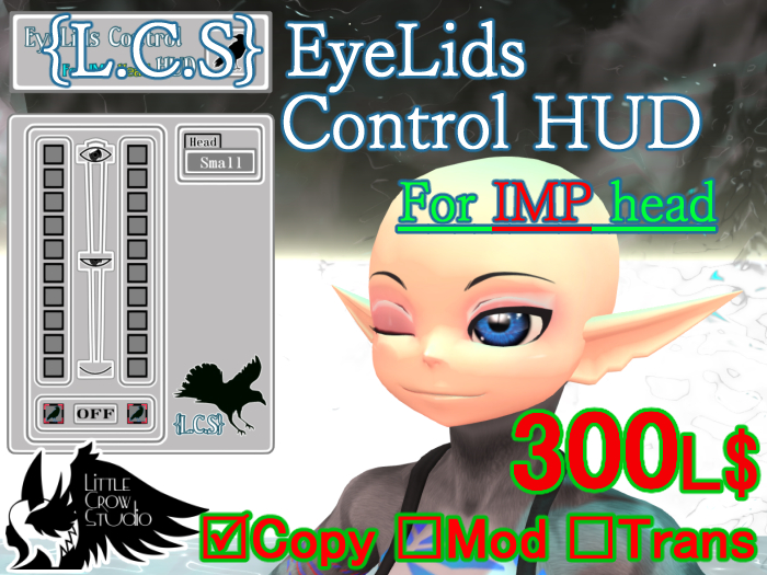 {L.C.S} EyeLids Control HUD For IMP head
