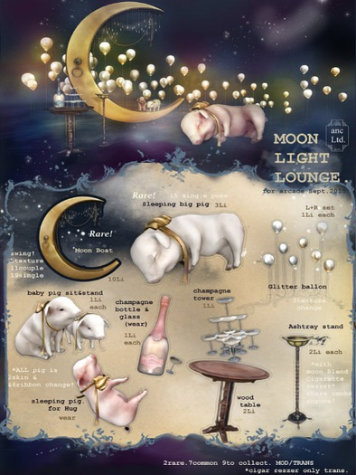 boxed){anc} MoonLightLounge. Glitter ballon