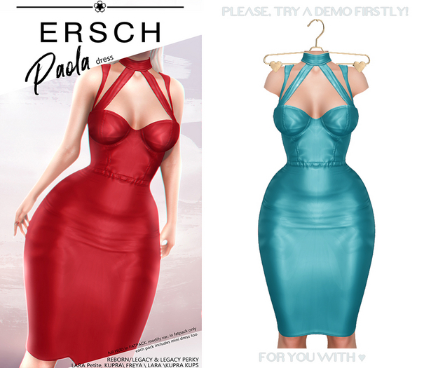 ERSCH - Paola Dress -turquoise-