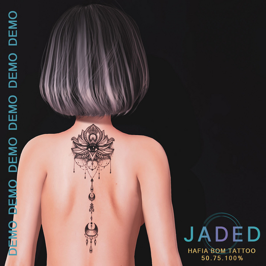 JADED - DEMO Hafia Back Tattoo