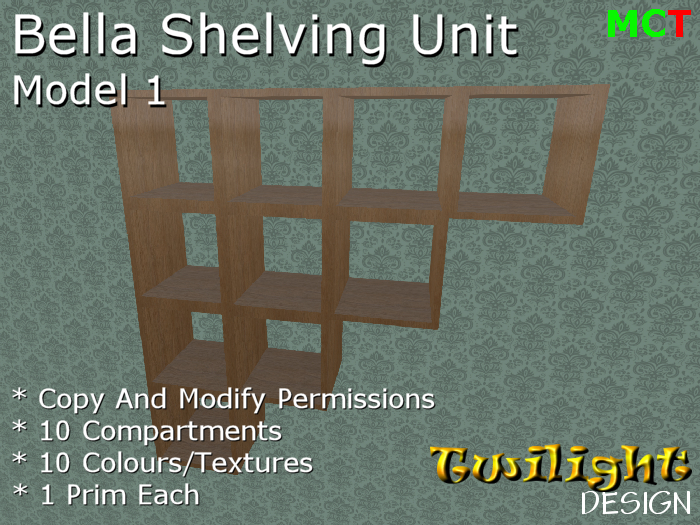 TDF027 - Shelving Unit 'Bella' 1