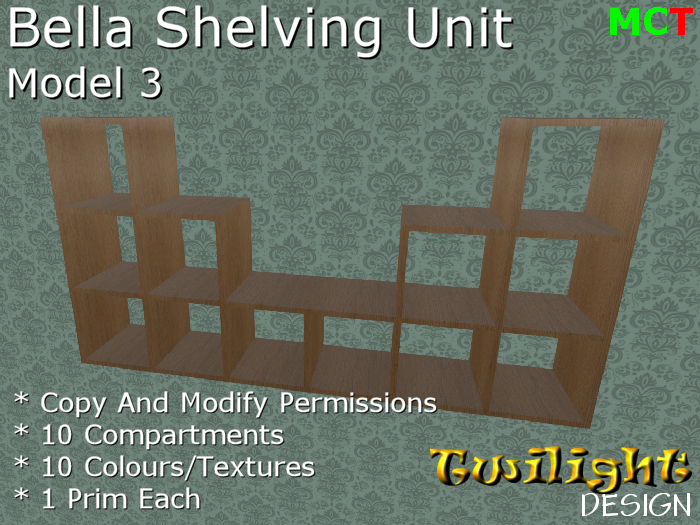TDF029 - Shelving Unit 'Bella' 3
