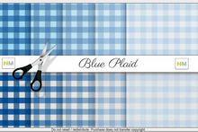 Blue Plaid Fabrics Matchup Kit 10 Seamless Textures NM