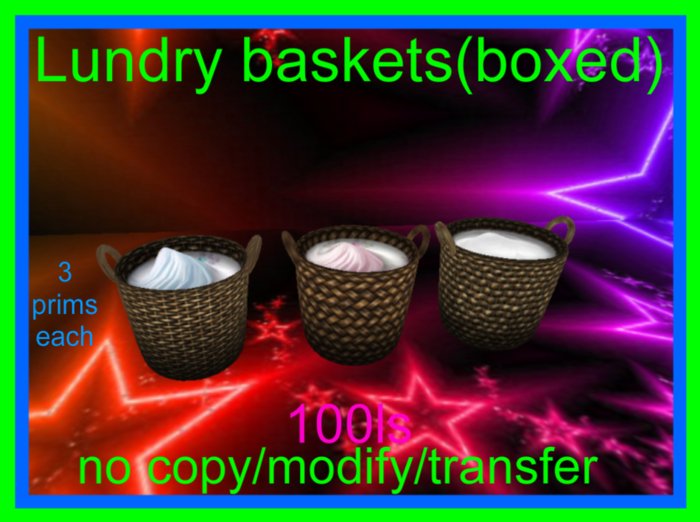 Lundry baskets(boxed)