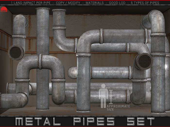 REDSUN - Metal Pipes Set