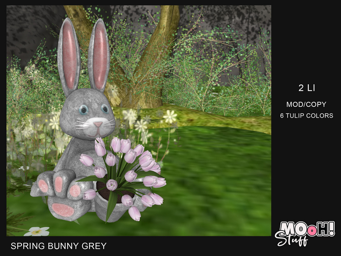 MOoH! Stuff Spring bunny grey (Add)