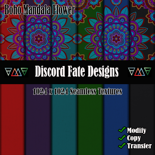 DFD Boho Mandala Fabric FP (Boxed)