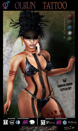 Ghost'Ink  ::OLRUN WAR PAINT ( BLUE ) - All Appliers
