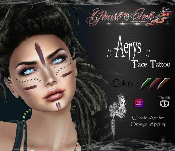 Face Tattoo ::Aerys:: (Omega + Classic Avatar )