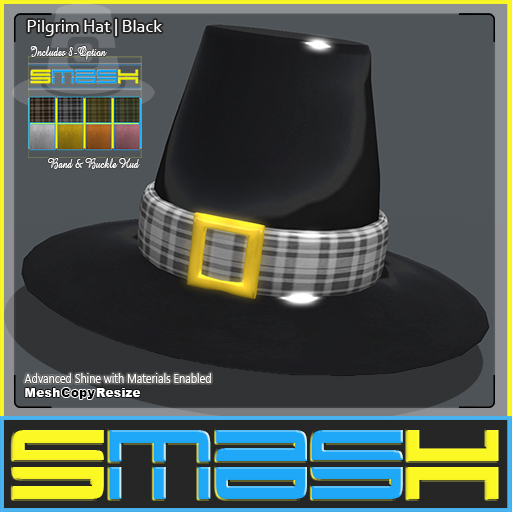 SMASH - Pilgrim Hat (Black)