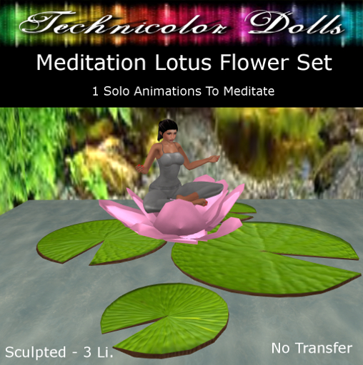 TDolls - Meditation Lotus Flower Set HUD - CMt