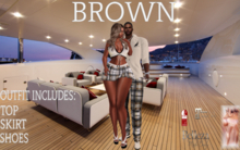 (SF) NA Plaid Brown (F)