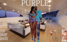 (SF) NA Plaid Purple (F)