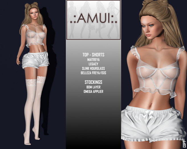 .:AMUI:. "Miranda" Lingerie Set - WHITE