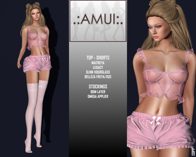 .:AMUI:. "Miranda" Lingerie Set - PINK 