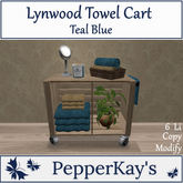 [TA] Lynwood Towel Cart - Teal Blue