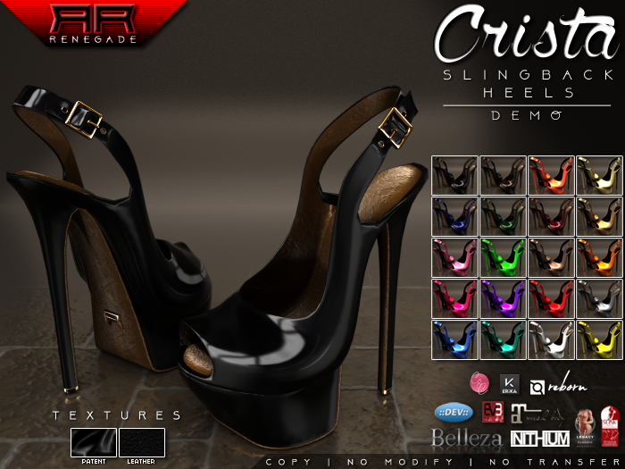 [Renegade] Crista Slingback Platform Heels - Demo