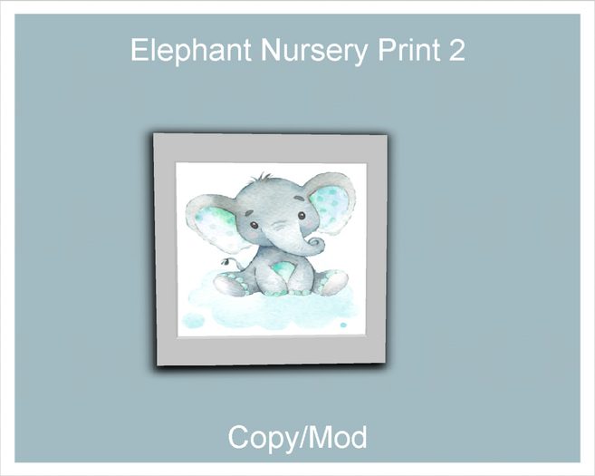 *CC* Elephant Nursery Print 2 