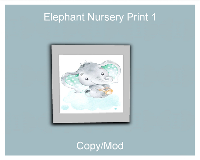 *CC* Elephant Nursery Print 1