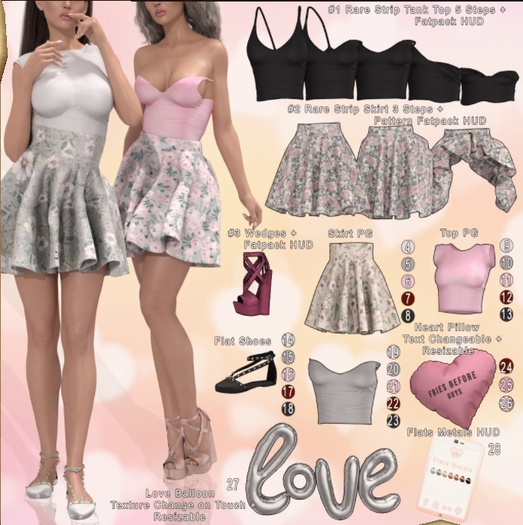 #2 *Vanilla Bae* {Galentine} Skirt - M - (Adult) RARE