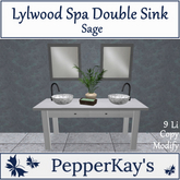 [TA] Lylwood Spa Double Sink - Sage