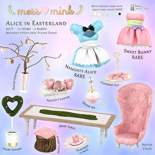 {moss&mink} Alice in Easterland - Naughty Alice RARE