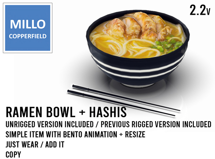 Millo Copperfield - Bento Japanese Rãmen Bowl + Hashis, Copy