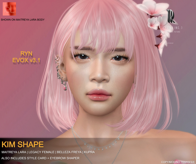 { Treystar Inc. } - Lelutka Ryn EvoX shape Kim