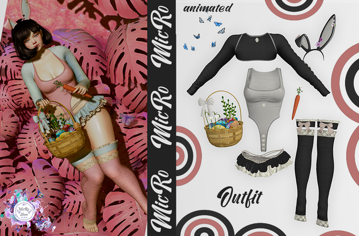 - MicRo - Outfit Spring Bunny Black