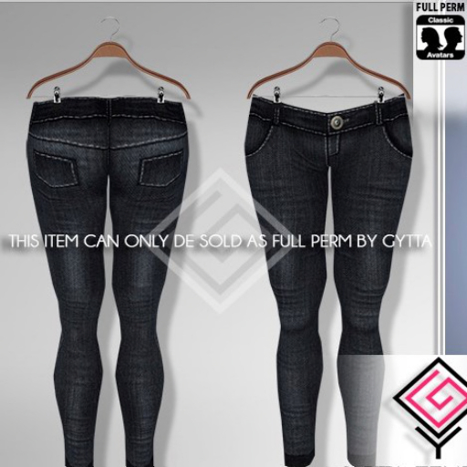 :::Dark Blue Ripped Jeans Bottom