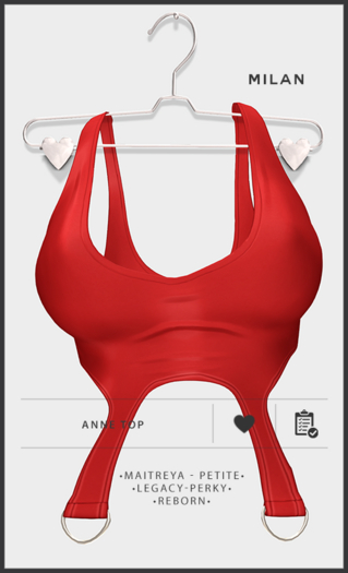 MILAN - Anne Top - Red