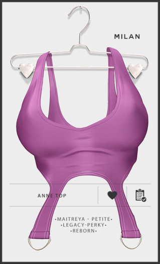 MILAN - Anne Top - Ultraviolet