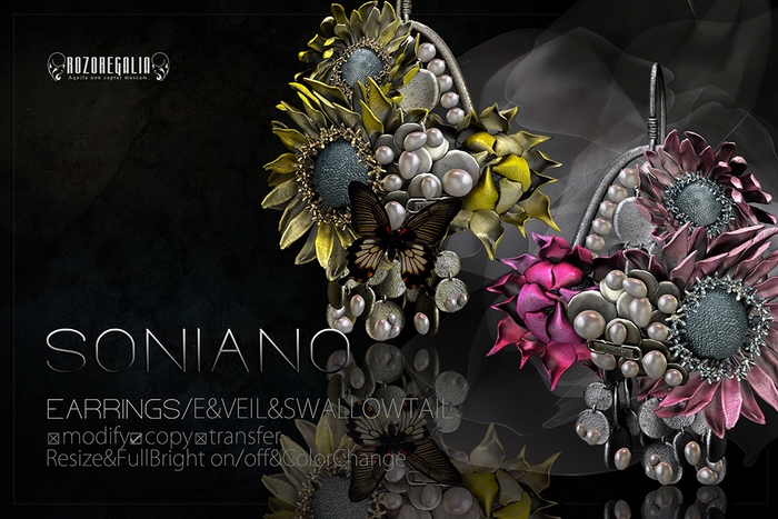 ROZOREGALIA_SONIANO*EARRINGS/E