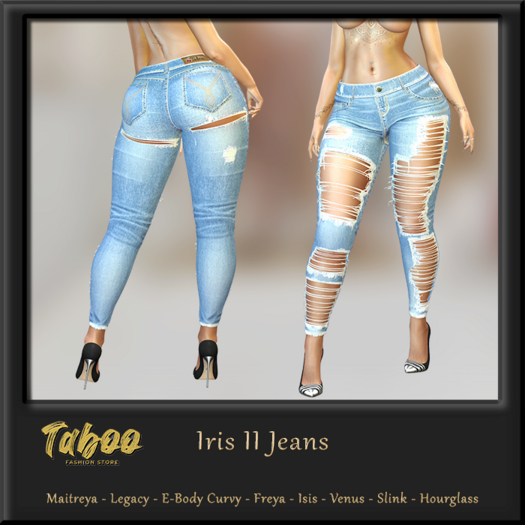 ..::Taboo - T1010 Jeans Ripped ::..