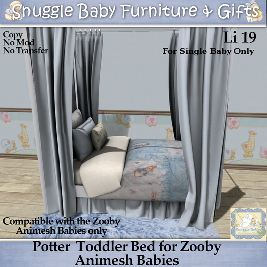 Potter  Toddler Bed for Zooby Animesh Babies