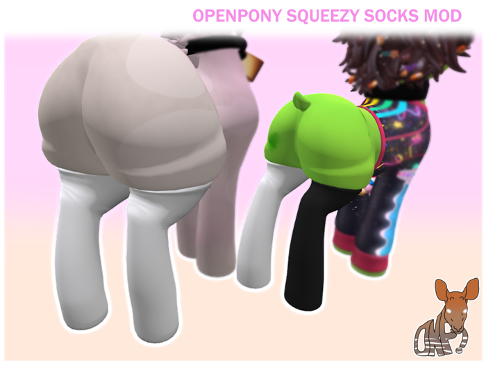 OKP! OPEN PONY SQUEEZY SOCKS MARE + STALLION