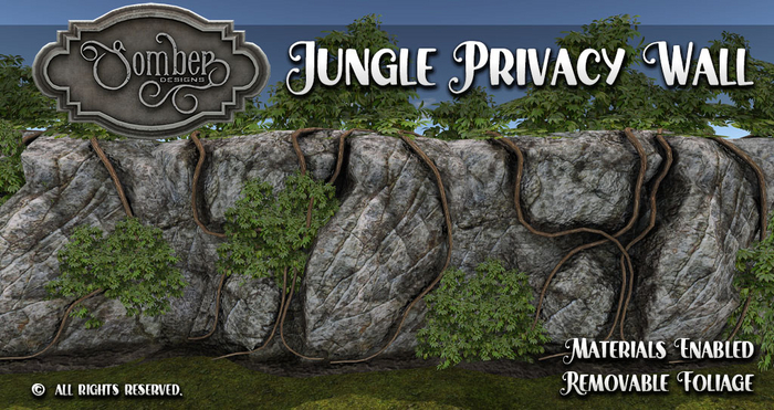 Privacy Wall, Cliff Cover, Jungle Style 