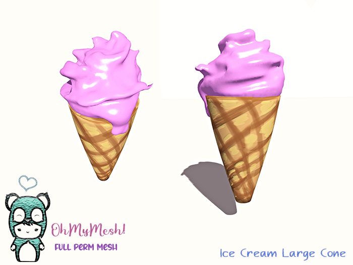 OhMyMesh! Ice Cream Large Cone - Full Perm Mesh