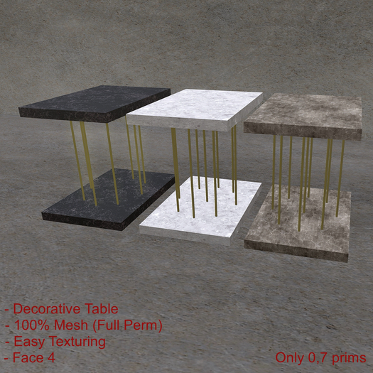 Deco Table (028). Mesh (Full Perm).