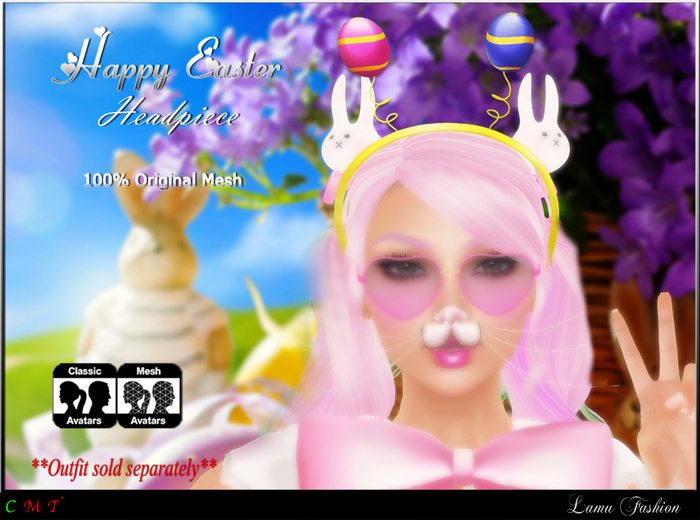 -Lamu Fashion-Headpiece Egg GIFT HAPPY EASTER!