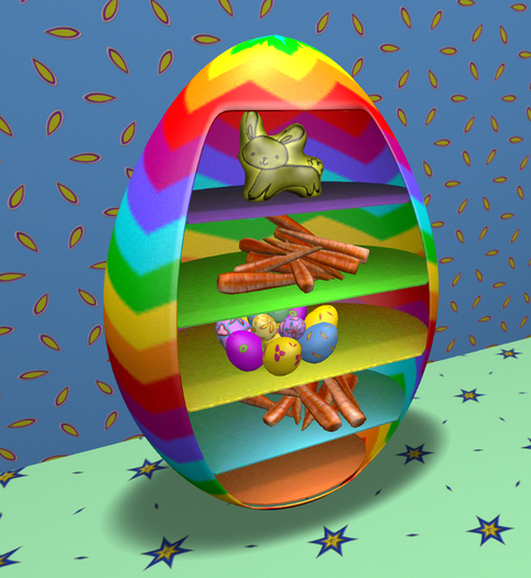 #Bunny`s Easter Egg Shelf
